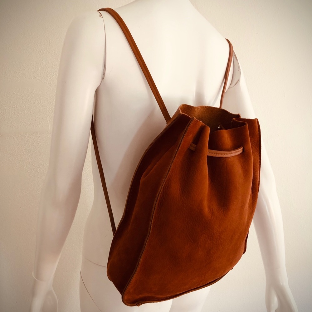Furla • Vintage Leather Backpack • Brown